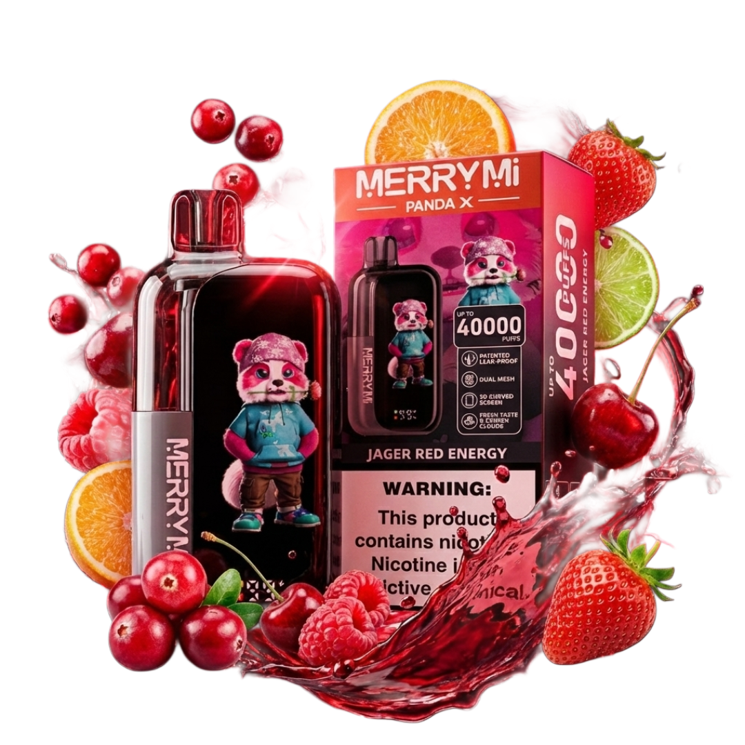 MerryMi Panda X 40K Premium Disposable Vape - Blueberry Watermelon Flavor - 40000 Puffs
