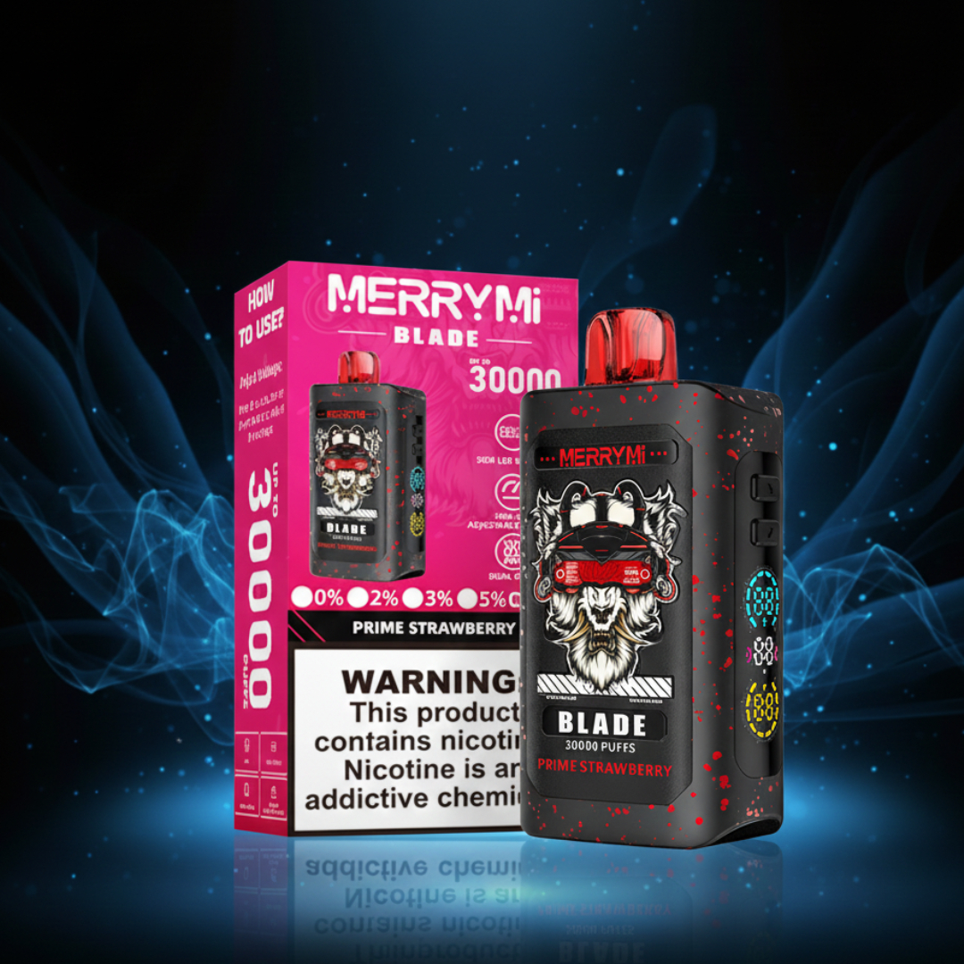 MerryMi Panda X 40K Premium Disposable Vape with Blueberry Watermelon Flavor